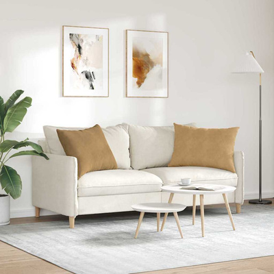Poduszki na sofę 2 pcs Brązowy 70 x 50 cm Tkanina sztruksowa