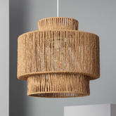 Lampa Wisząca Boho z Plecionego Papieru Abruzzo Sara 40cm E27