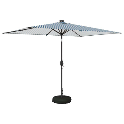 Parasol ogrodowy z oświetleniem LED i podstawą 200 x 300 cm