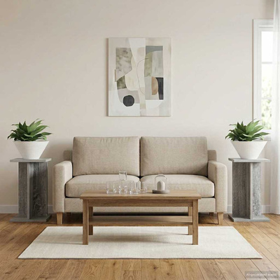 Stojak na rośliny 2 pcs Szary Sonoma 25 x 25,5 x 40,5 cm