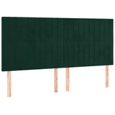 vidaXL Rama łóżka z zagłówkiem, ciemnozielona, 180x200 cm, aksamitna