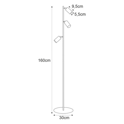 Lampa podłogowa K-5825 z serii MATI