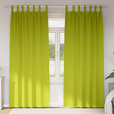 Firany blackout z kółkami 2 pcs Zielony 225 x 140 cm Poliester