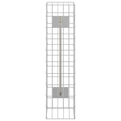 Kran Gabionowy Srebrny 25 x 25 x 100 cm Stal nierdzewna