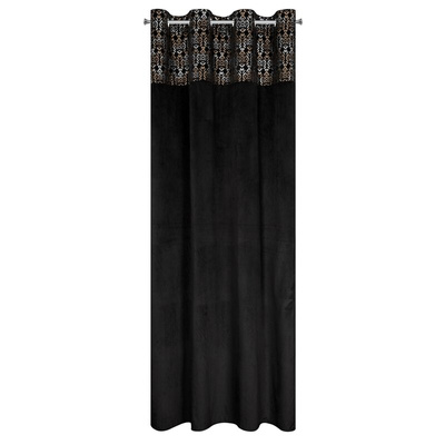 Zasłona Liza czarna 140x250