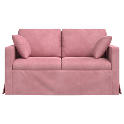 Sofa Różowy 138 x 78 x 80 cm Aksamit
