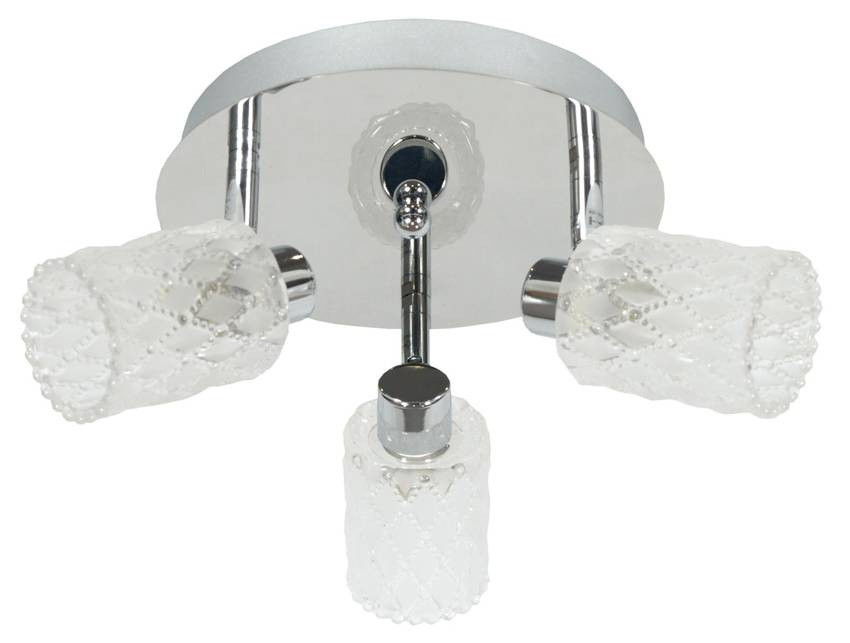 Lampa sufitowa Candellux 98-03775 Trans plafon 3X40W G9 chrom