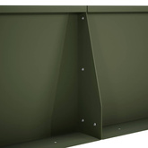Mur oporowy 2 szt. 80 x 12 x 30 cm Stal Oliwkowy zielony
