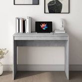 vidaXL Biurko, szarość betonu, 90x40x72 cm, materiał drewnopochodny