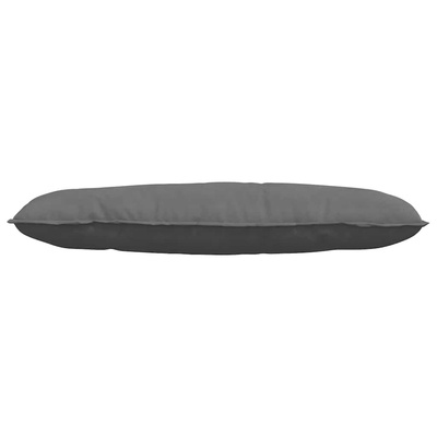 Poduszka na plecy Ciemnoszary 120 x 50 cm Tkanina mikrofibrowa