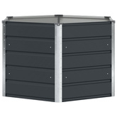 Donica Antracyt 129 x 129 x 75 cm Stal