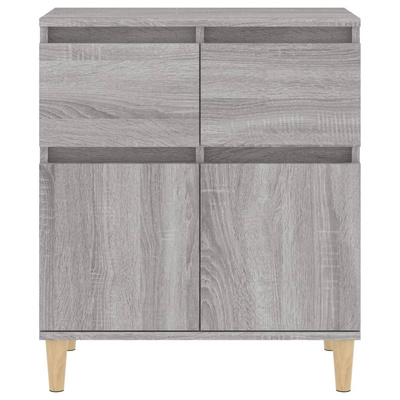 vidaXL Komoda, szary dąb sonoma, 60x35x70 cm, materiał drewnopochodny