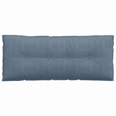 Poduszka na plecy Niebieski 120 x 50 cm Tkanina sztruksowa
