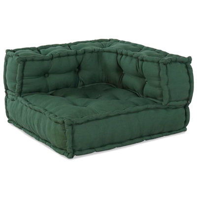 Modularna jednostka sofy 4 pcs zielony tkanina