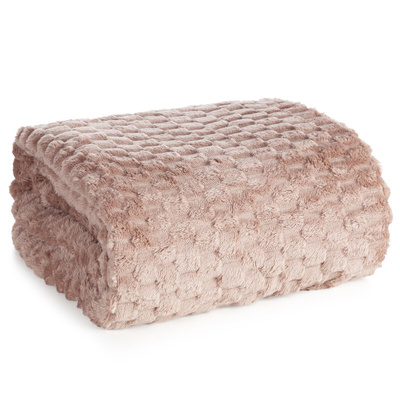 Koc Mocha pudrowy 200x220