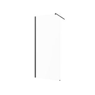 Kabina walk-in ii 120x200cm transp 8mm shiny-glass czarny AK-32-121-S Invena