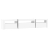 vidaXL Szafka pod TV z oświetleniem LED, biała, 195x35x40 cm