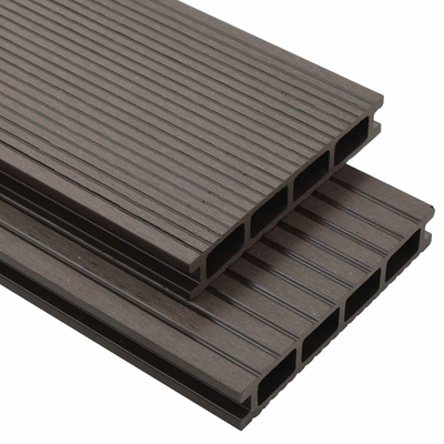 Deska Tarasowa 6 pcs Ciemny brąz Kompozyt drewniano-plastikowy