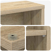 Kabinet na płyty CD 2 szt. dąb Sonoma 60 x 17 x 92 cm