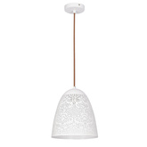 Lampa sufitowa wisząca 1X60W E27 ażurowy biały BENE 31-70340