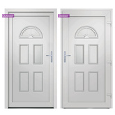 Drzwi wejściowe, białe, 98x208 cm, PVC vidaXL