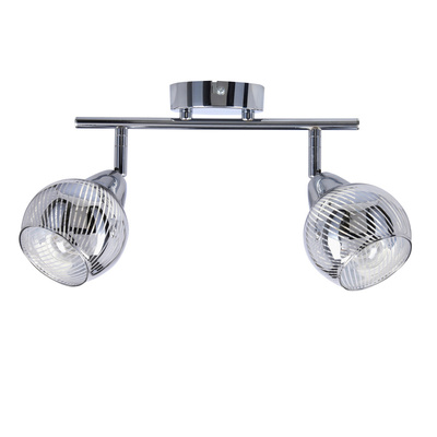 Lampa sufitowa FORT listwa ze szklanymi kloszami regulowana 2-punktowa do kuchni