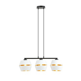 Lampa wisząca  PIANO 3 WHITE/GOLD