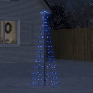 vidaXL Choinka z lampek, z kołkami, 220 kolorowych LED, 180 cm