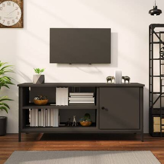 vidaXL Szafka pod TV, czarna, 100x40x45 cm, materiał drewnopochodny