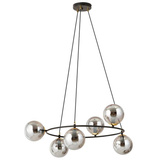 Lampa wisząca AZURA 6 BL GRAFIT