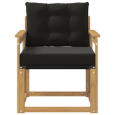 Sofa na zewnątrz Drewno akacji i tekstylen Biały