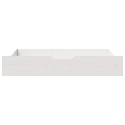 Szuflady pod łóżko, 2 szt, białe, 95x55x17 cm, drewno sosnowe