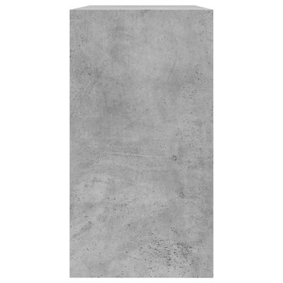 Szafka na buty, szarość betonu, 80x34x63 cm