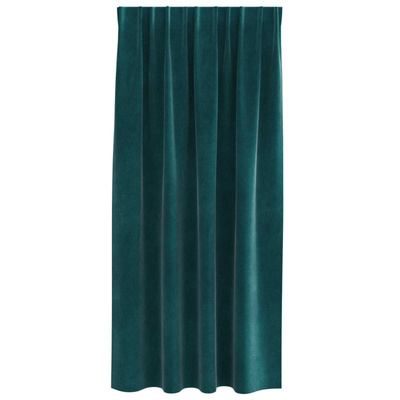 Zasłony zaciemniające 2 pcs Ciemna zieleń 140 x 175 cm Aksamit