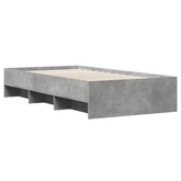 Ramka łóżka Betonowy szary 80 x 200 cm Drewno inżynieryjne
