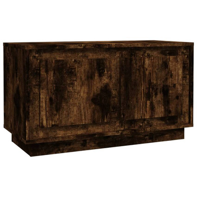 vidaXL Szafka pod TV, przydymiony dąb, 80x35x45 cm