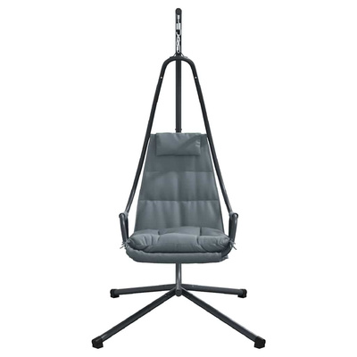 Wiszące krzesło jajo Antracyt 94 x 107 x 196,5 cm Stal