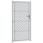Brama ogrodowa 100x200 cm Stal nierdzewna Krzyż wzór