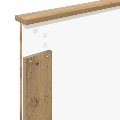 Ramka łóżka Dąb rzemieślniczy 75 x 190 cm Lite drewno sosnowe