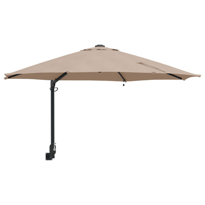 Parasolka ogrodowa Ze LED Lights Ciemnoszary 248 x 248 x 148 cm