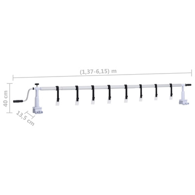 Zwijacz plandeki basenowej, z plastikową podstawą