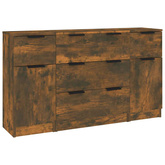 3-cz. zestaw szafek, przydymiony dąb, materiał drewnopochodny