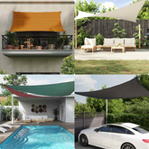 Żagiel przeciwsłoneczny Pomarańczowy i brązowy 3 x 3 x 3 m