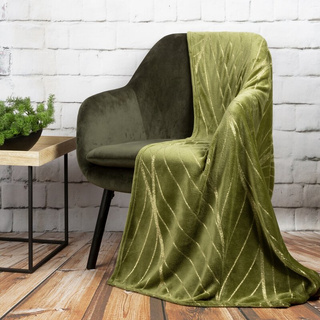 Koc Lotos oliwkowy 150x200