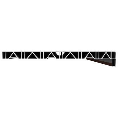 Parapet okienny Brązowe drewno 160 x 35 x 4,5 cm PVC