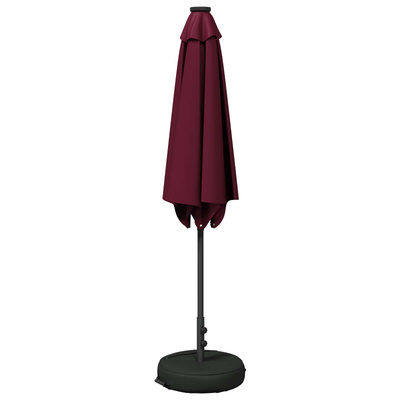 Parasol ogrodowy z oświetleniem LED i podstawą 270 x 270 cm