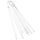 Lampki meteory, 8 szt., 50 cm, 288 niebieskich LED, wewn./zewn.