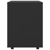 Szafka na kółkach, czarna, 60x53x72 cm, materiał drewnopochodny