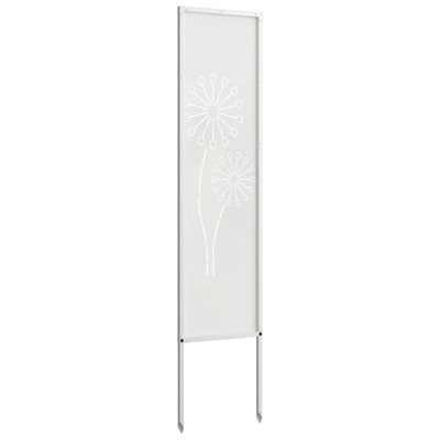 Ekran zapewniający prywatność w ogrodzie Biały 32 x 140 cm
