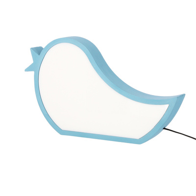 bird lampa stołowa dla dziecka led iq kids niebieski